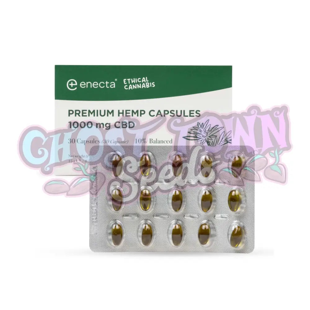 Enecta - Premium CBD-Kapselit | 1000mg CBD (30kpl) CBD-Kapselit