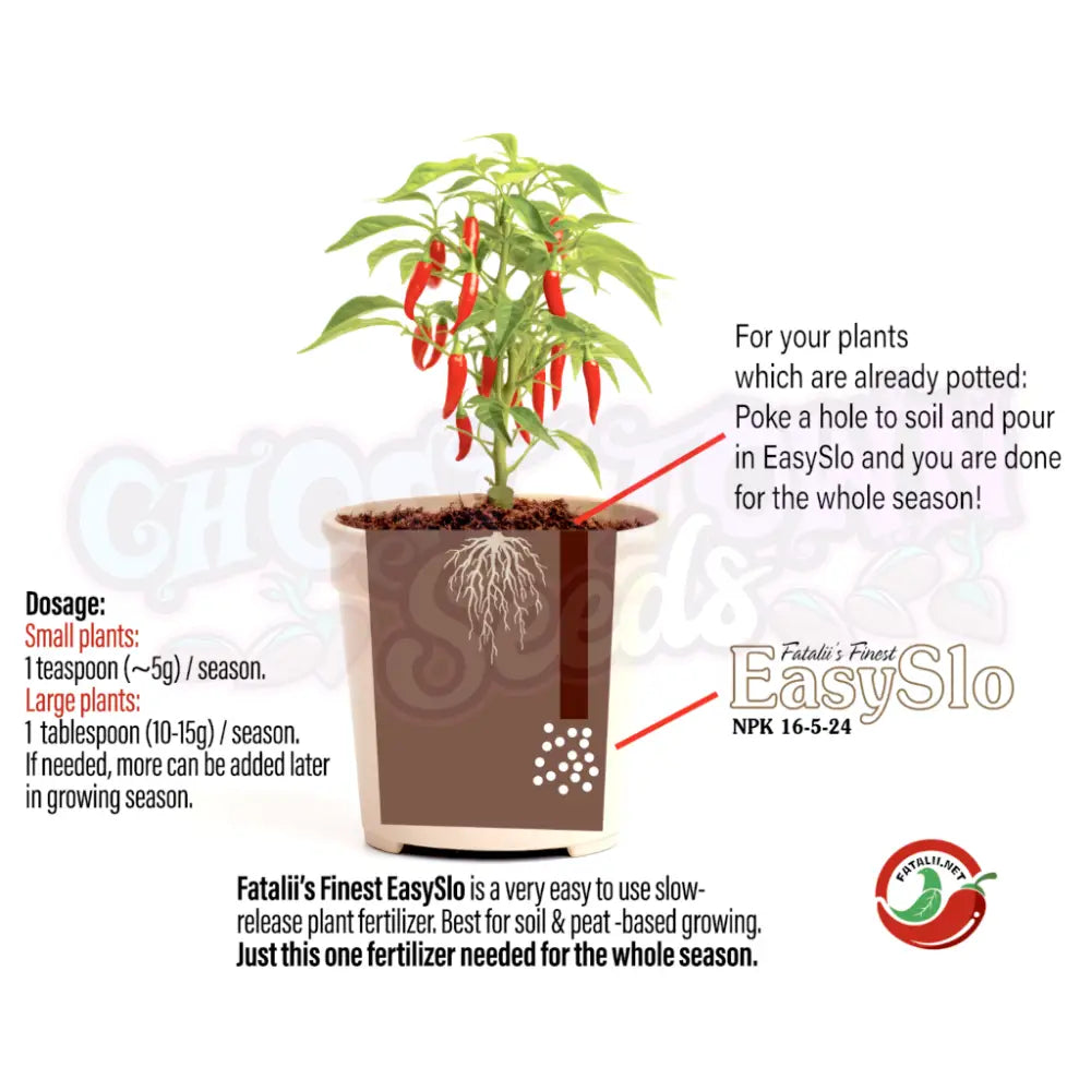 Fatalii´s Finest EasySlo - Hitaan vapautumisen lannoite chilit