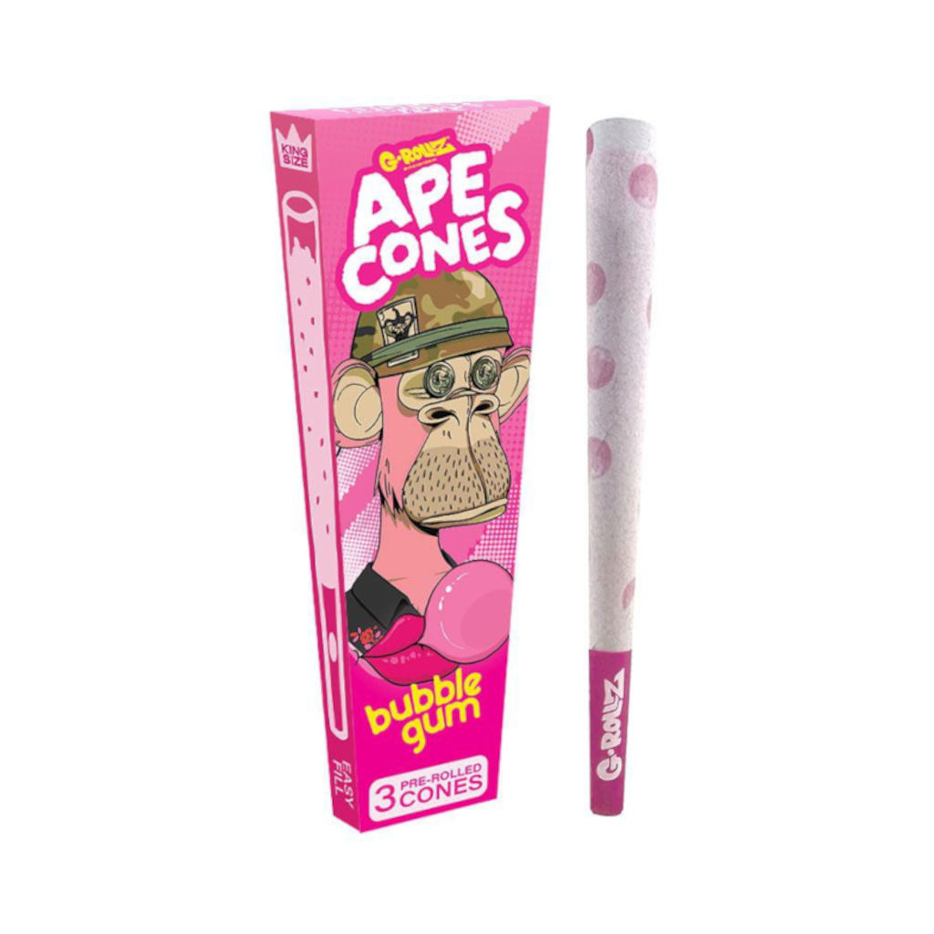 G-Rollz - Ape Cones ’Bubblegum’ Pitkät Conet 3kpl Conet