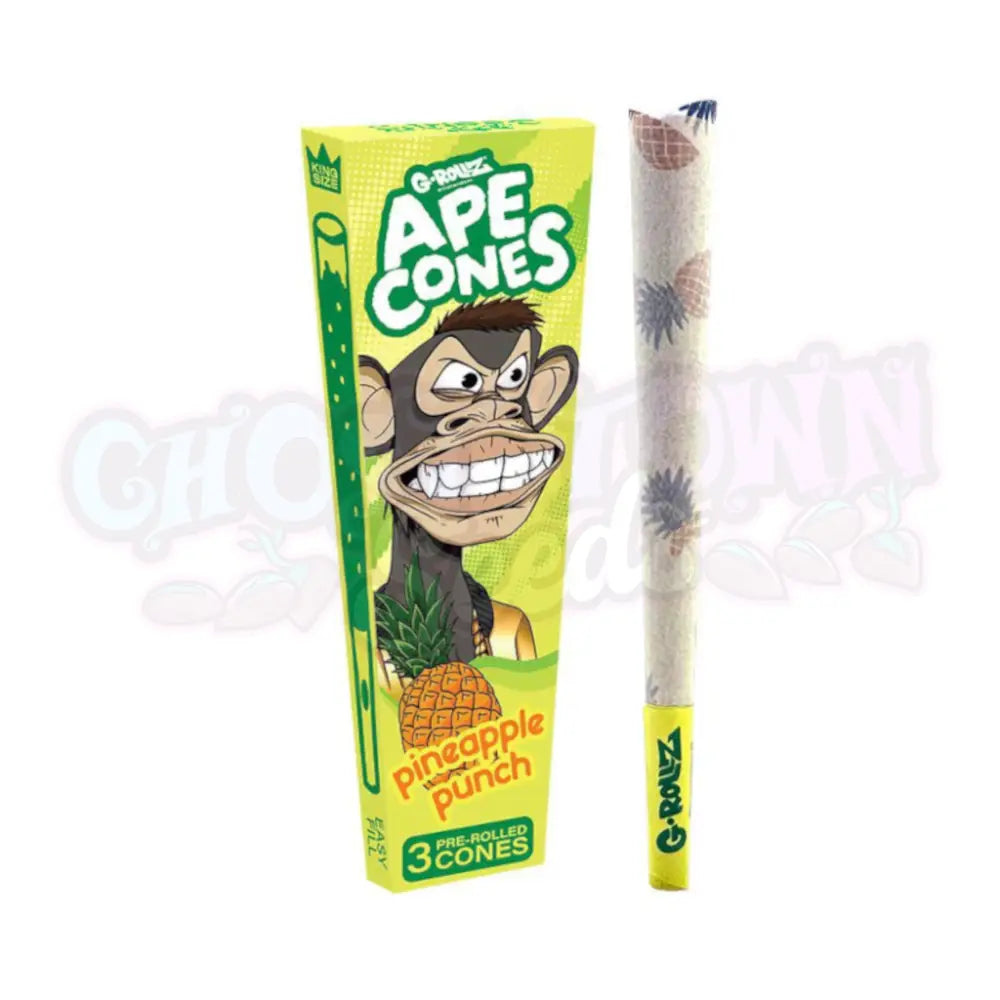 G-Rollz - Ape Cones ’Pineapple Punch’ Pitkät Conet 3kpl Conet