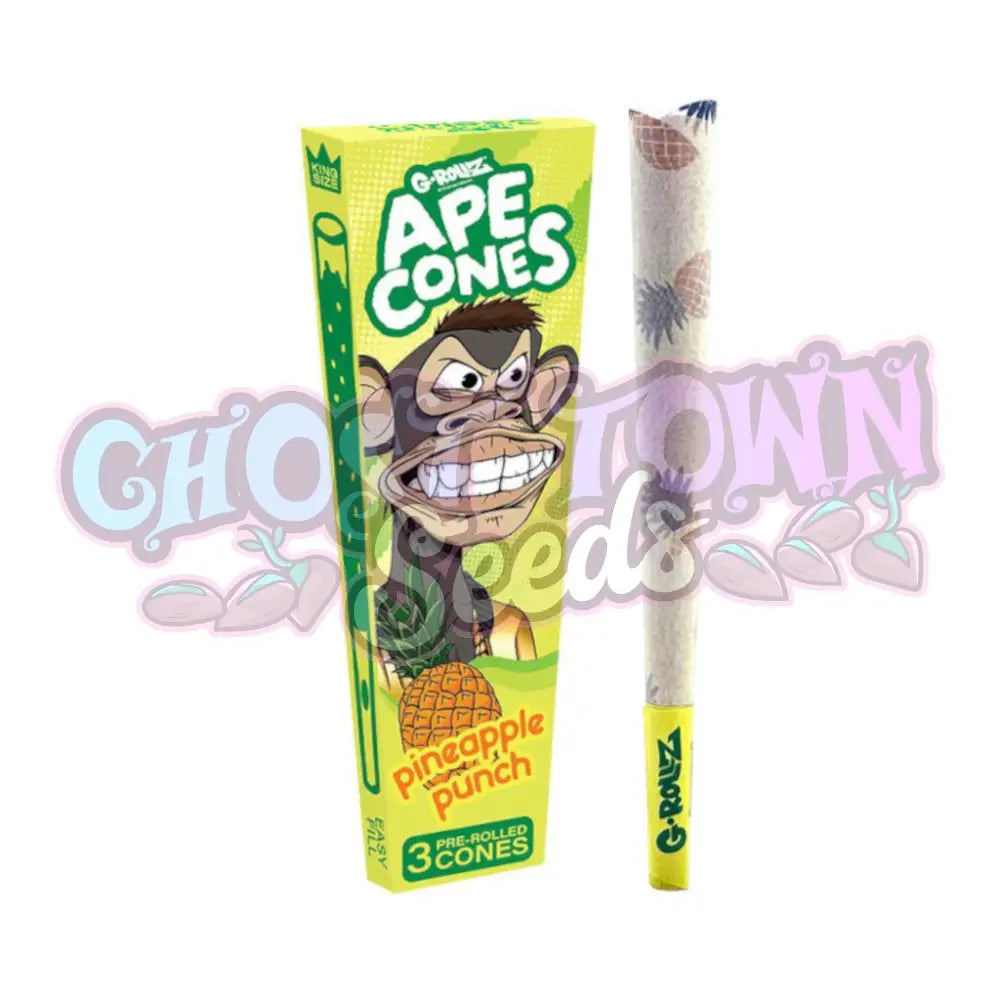 G-Rollz - Ape Cones ’Pineapple Punch’ Pitkät Conet 3kpl Conet