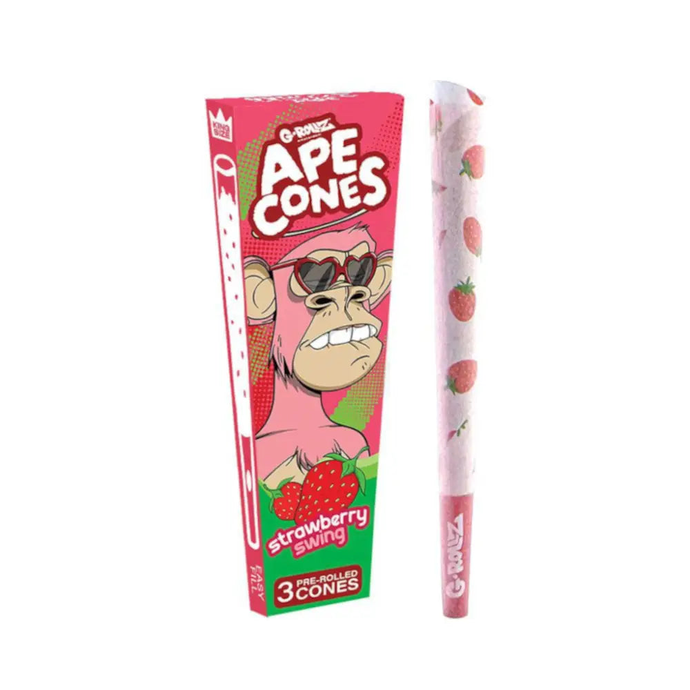 G-Rollz - Ape Cones ’Strawberry Swing’ Pitkät Conet 3kpl Conet