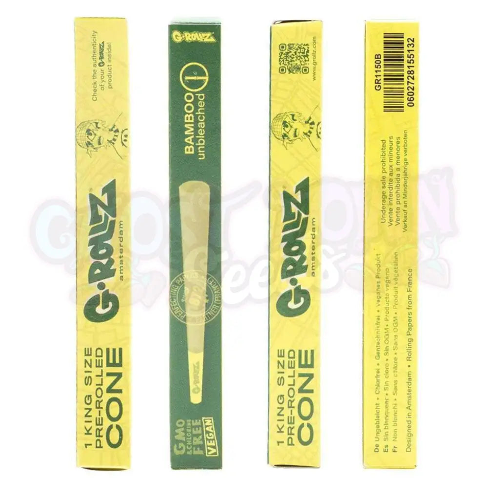 G-Rollz - Bamboo Valkaisematon Pitkä Cone 1kpl Conet