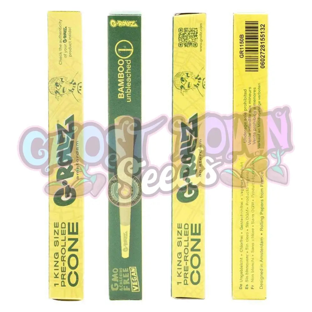 G-Rollz - Bamboo Valkaisematon Pitkä Cone 1kpl Conet