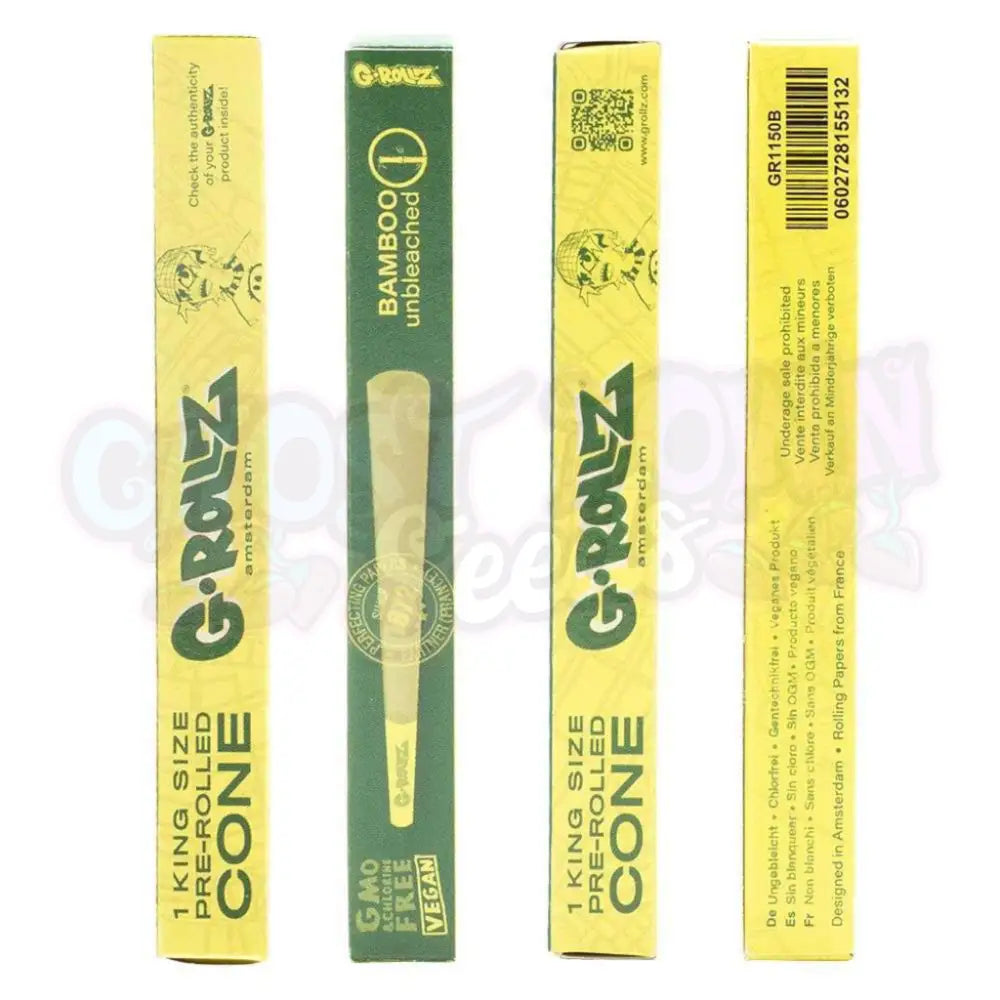 G-Rollz - Bamboo Valkaisematon Pitkä Cone 1kpl Conet