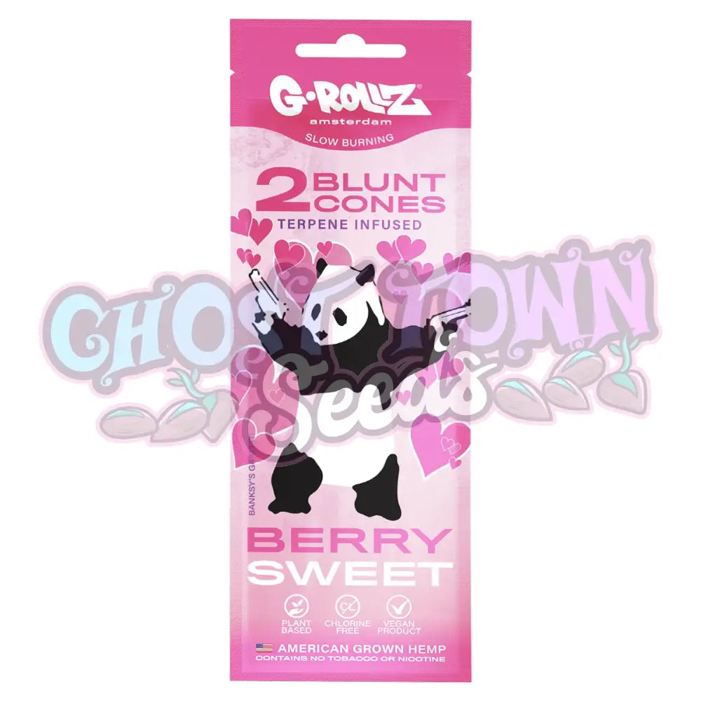 G-Rollz - Banksy’s Graffiti ’Berry Sweet’ Terpeeni Infusoitu Cbd Hamppu Bluntti Conet 2Kpl