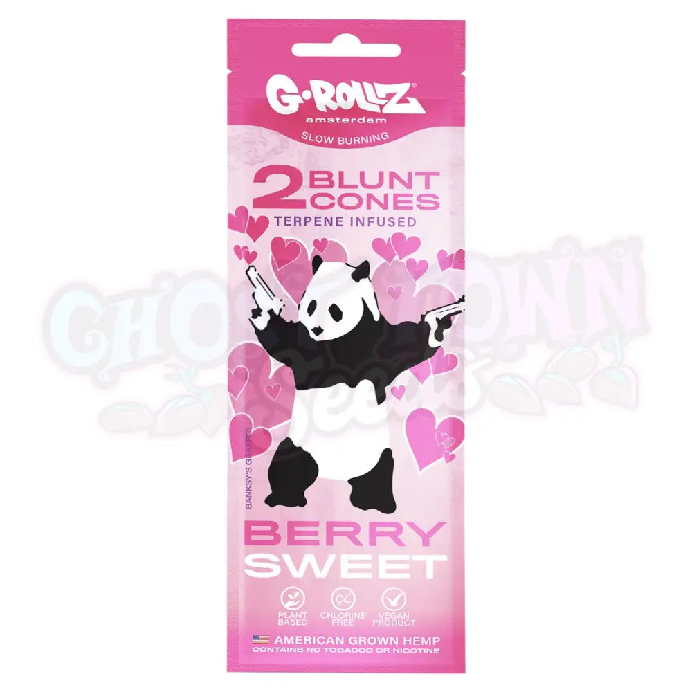 G-Rollz - Banksy’s Graffiti ’Berry Sweet’ Terpeeni Infusoitu Cbd Hamppu Bluntti Conet 2Kpl