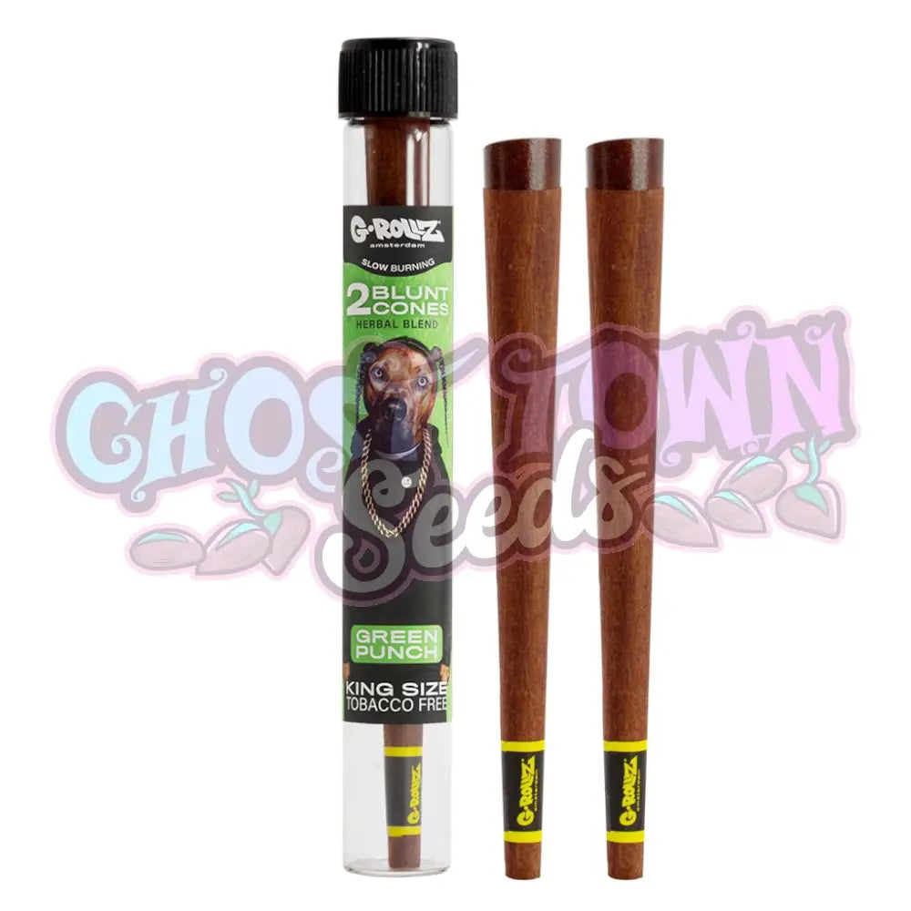 G-Rollz - Green Punch ’The Dog’ Terpeeni Infusoitu Yrtti Bluntti Conet 2Kpl