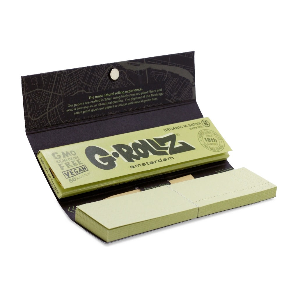 G-Rollz - Alfa KS Slim Ohuet Pitkät Paperit + Tipit