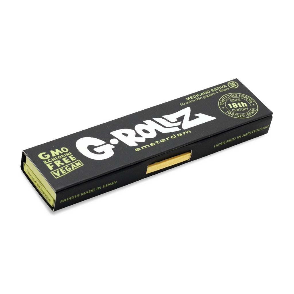 G-Rollz - Alfa KS Slim Ohuet Pitkät Paperit + Tipit