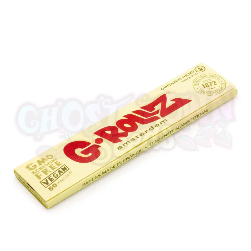 G-Rollz - Organic Hemp Ks Slim Ultraohuet Pitkät Paperit