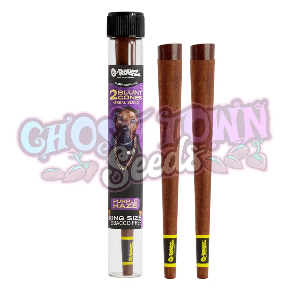 G-Rollz - Purple Haze ’The Dog’ Terpeeni Infusoitu Yrtti Bluntti Conet 2Kpl