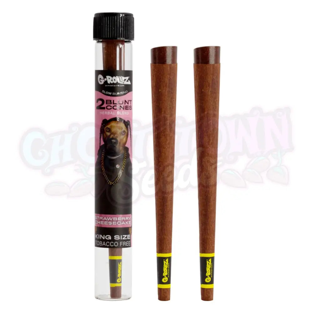 G-Rollz - Strawberry Chee$Ecake ’The Dog’ Terpeeni Infusoitu Yrtti Bluntti Conet 2Kpl