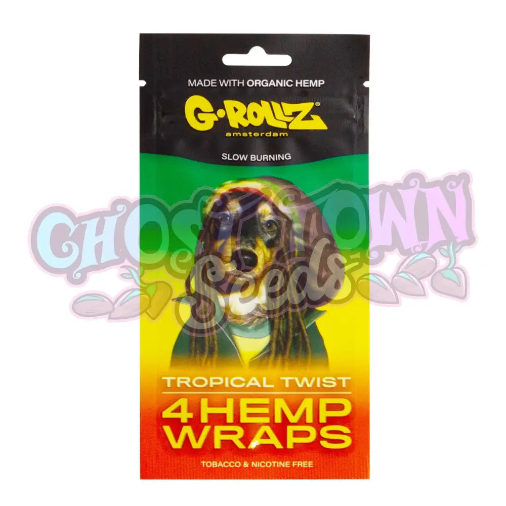 G-Rollz - Tropical Twist Hamppu Bluntti Paperit 4Kpl Bluntit