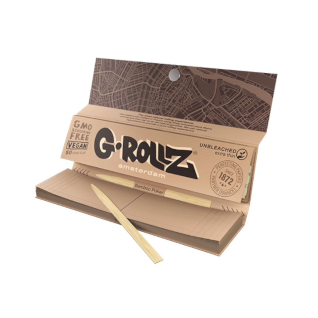 G-Rollz - Valkaisemattomat KS Slim Ohuet Pitkät Paperit + Tipit Paperit