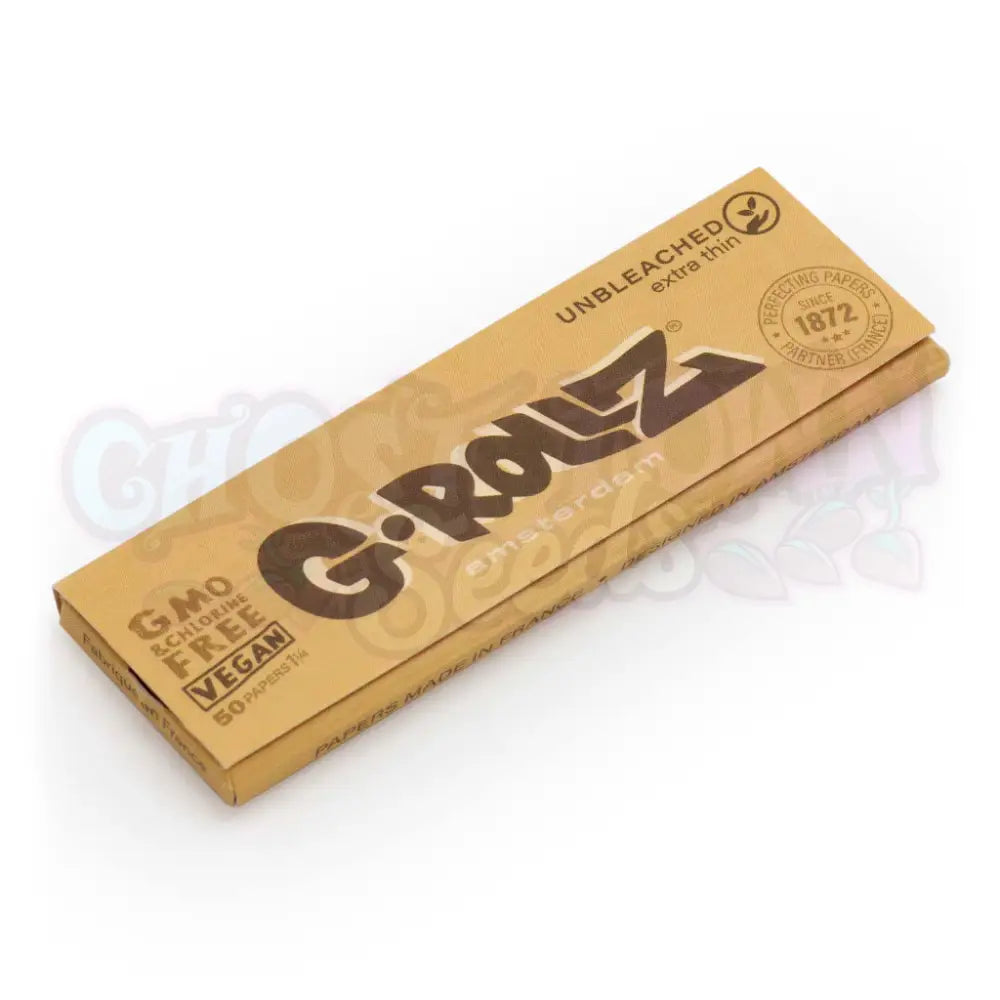 G-Rollz - Valkaisemattomat Ultraohuet 1-1/4 Lyhyet Paperit