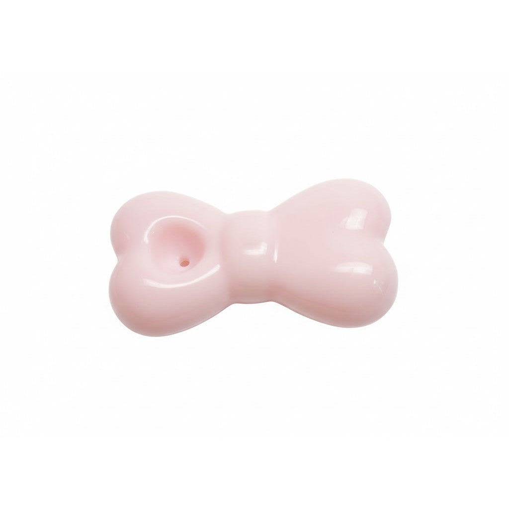 Glass Bow Tie Spoon Pipe (10cm)