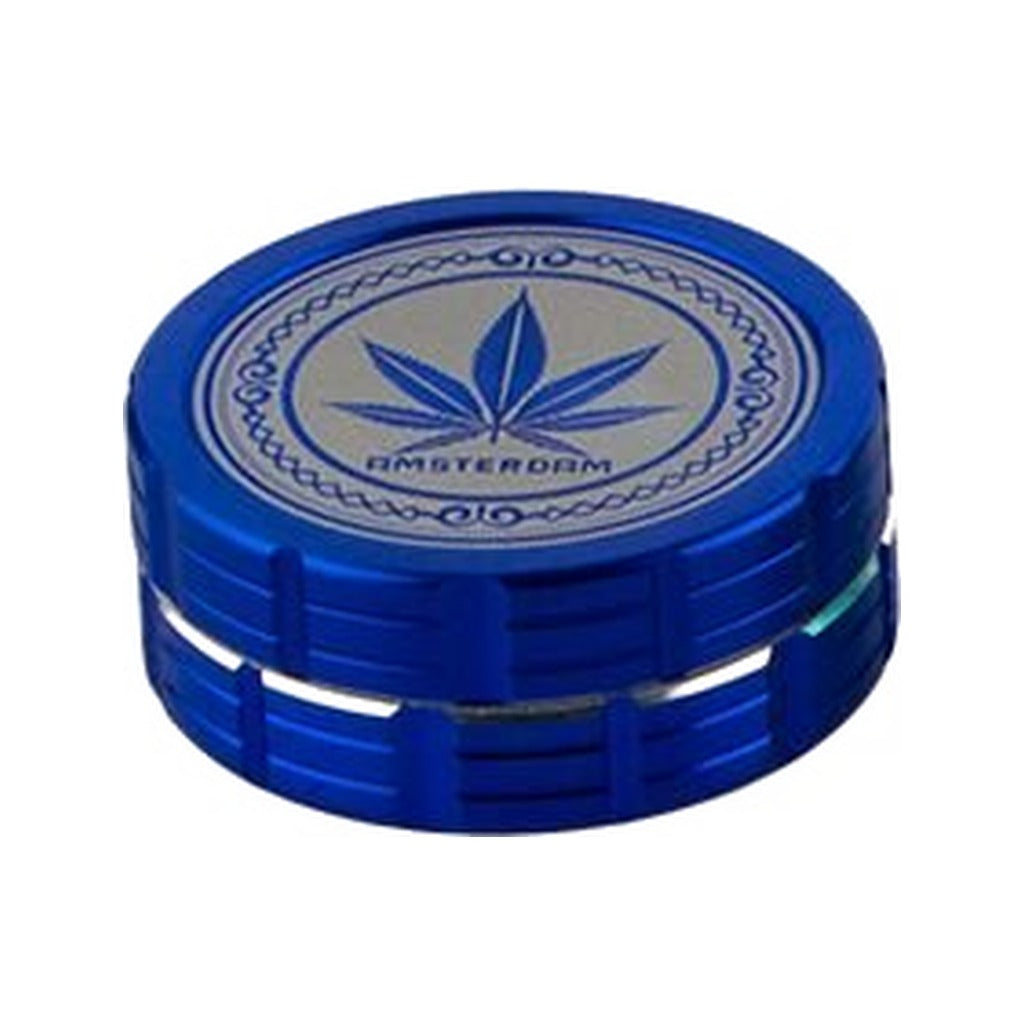 Grace Glass Amsterdam Grinderi 2-osainen 50 mm sininen - Ghost Town Seeds