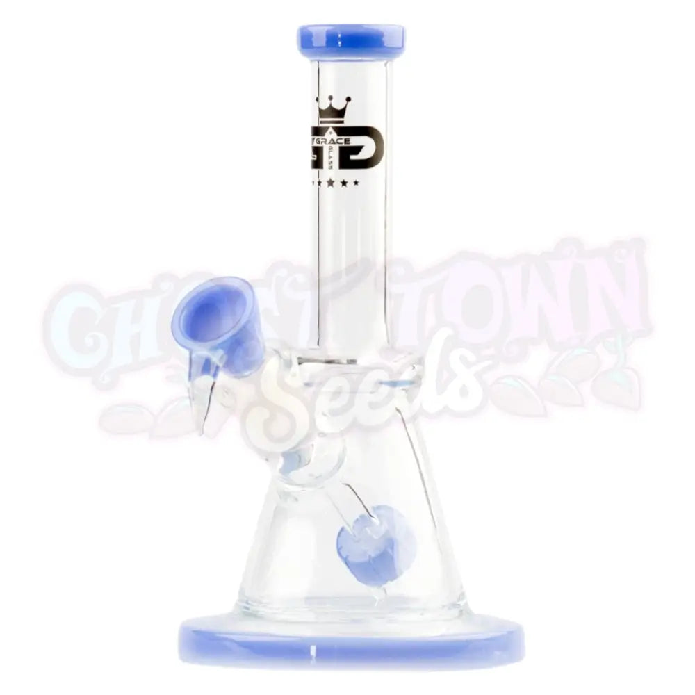 Grace Glass - Limited Edition Blue Beaker Bubbleri 21Cm