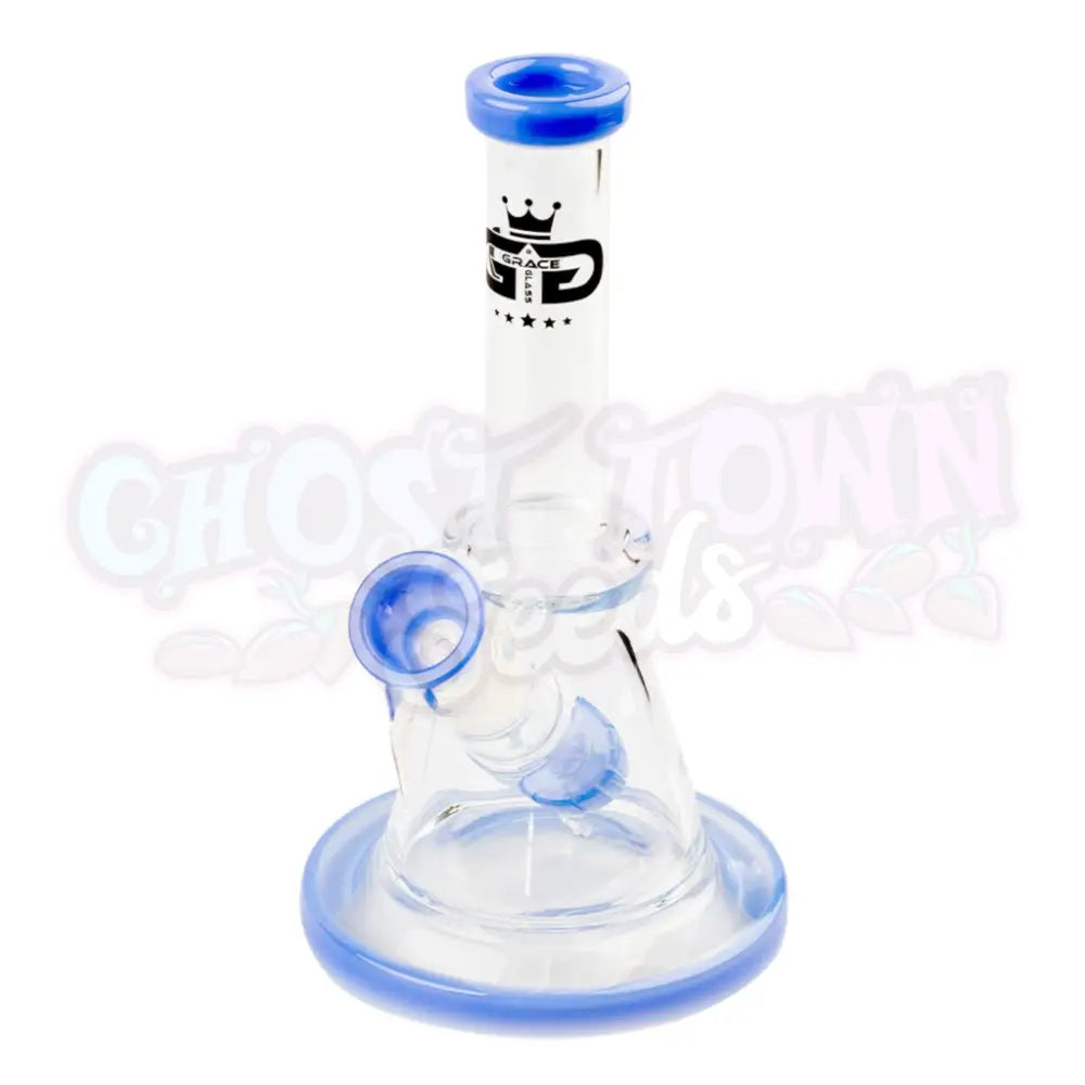 Grace Glass - Limited Edition Blue Beaker Bubbleri 21Cm