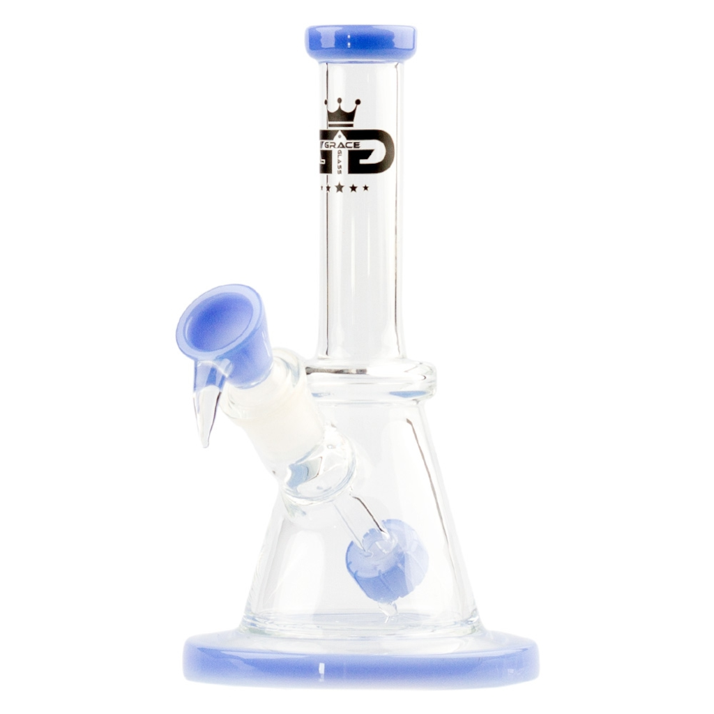 Grace Glass - Limited Edition Blue Beaker Bubbleri 21Cm