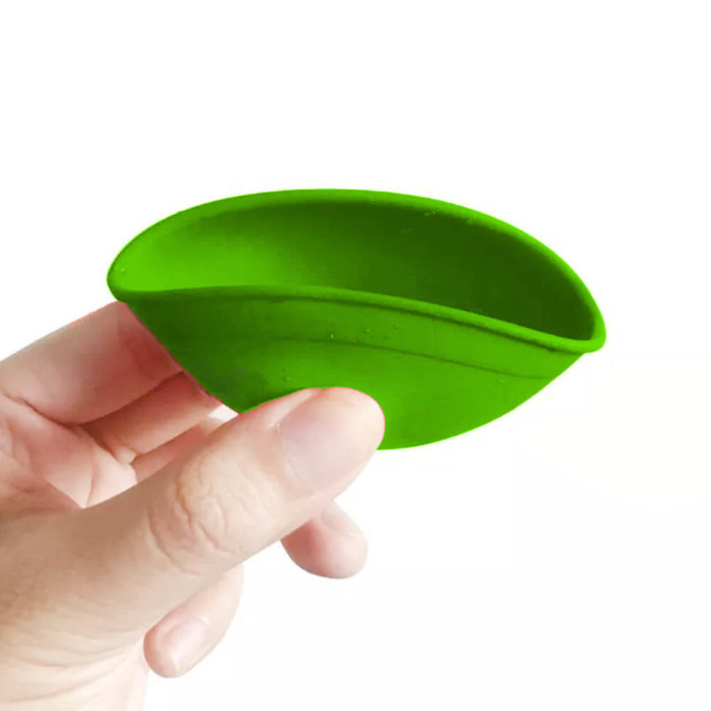 Best Buds - Silikoni Kulho 7cm Vihreä Keltaisella Logolla Mittarit