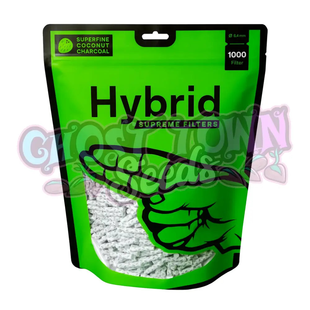 Hybrid - 6,4mm Selluloosa Aktiivihiilifiltterit (1000 kpl) Filtterit & Tipit