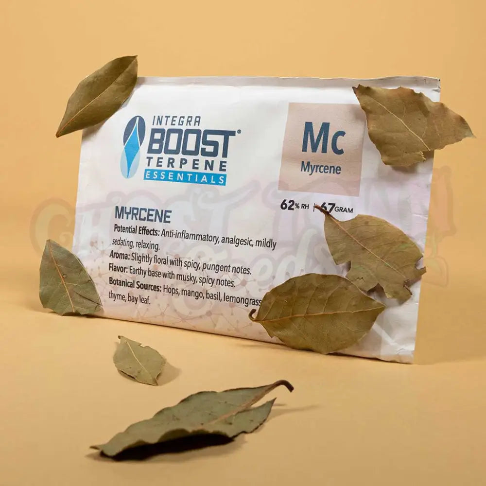 Integra Boost Terpene Essentials: Myrcene 67g 62% Terpeeni-Infuusiopaketti Kosteudensäätäjät
