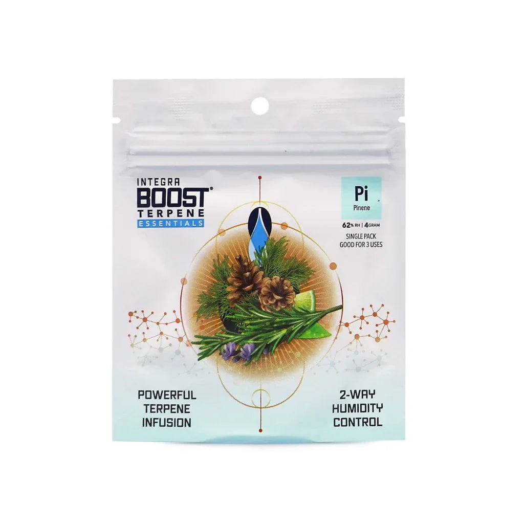 Integra Boost Terpene Essentials: Pinene 8g 62% Terpeeni-Infuusiopaketti Kosteudensäätäjät
