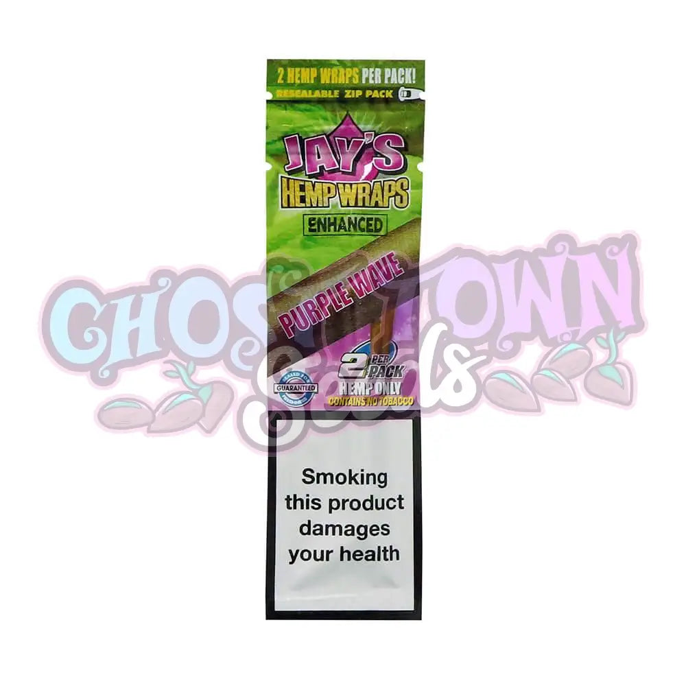 Juicy Jay's - Enhanced Purple Wave Hemp Blunt Wraps 2kpl - Ghost Town Seeds