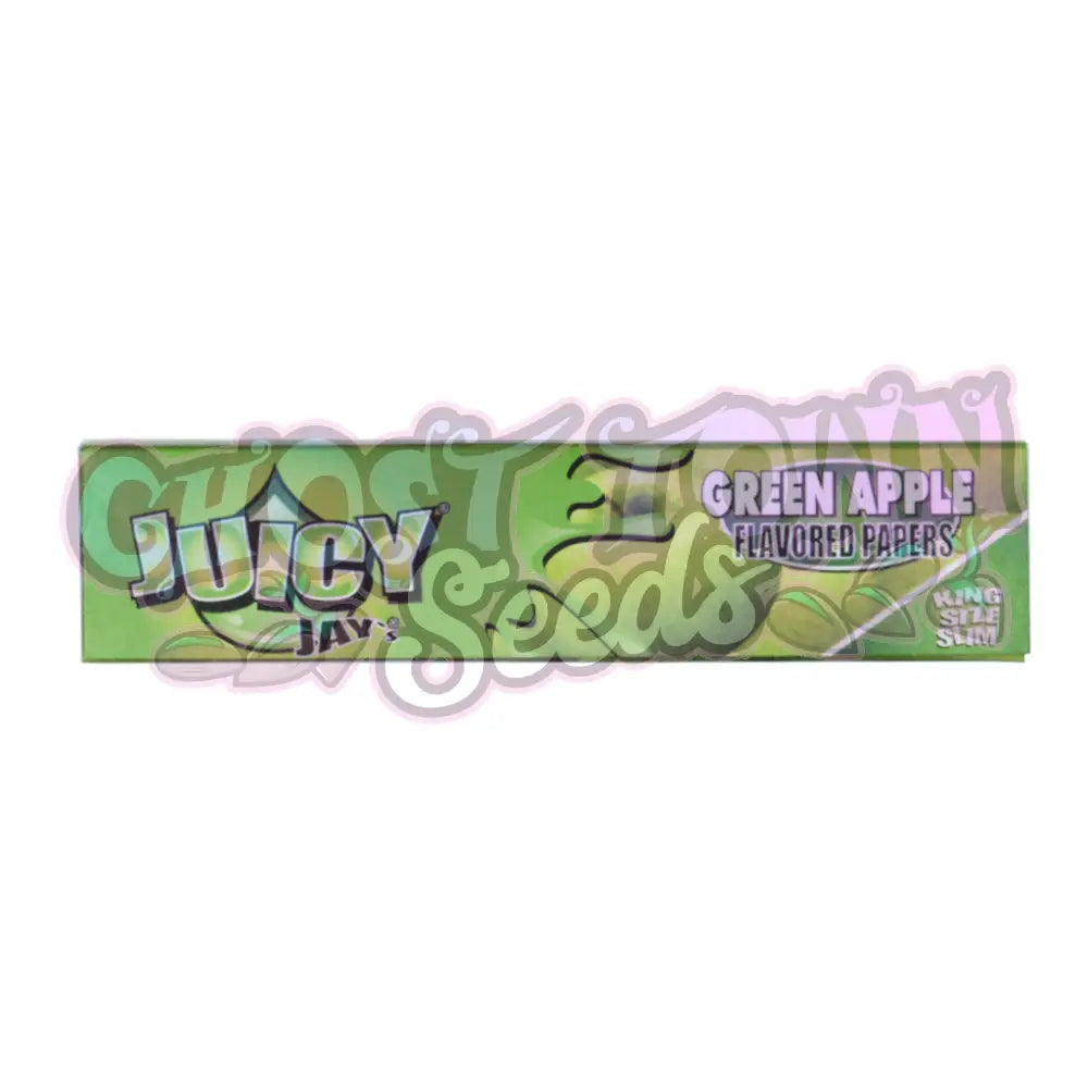 Juicy Jay's - Green Apple Pitkät Paperit - Ghost Town Seeds