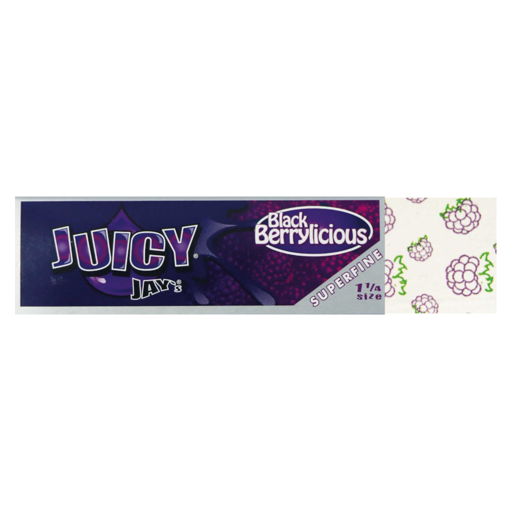 Juicy Jay’s - Superfine Black Berrylicious 1¼ Lyhyet Paperit Paperit