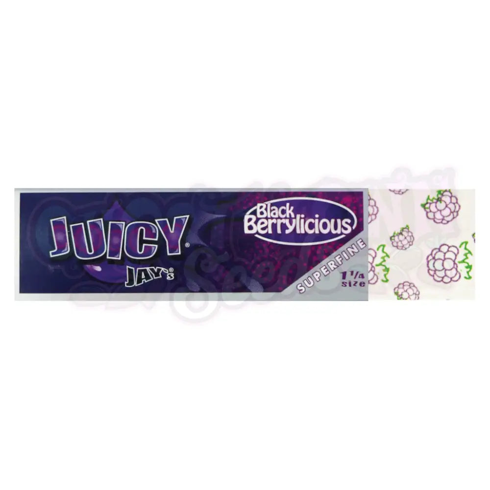 Juicy Jay’s - Superfine Black Berrylicious 1¼ Lyhyet Paperit Paperit