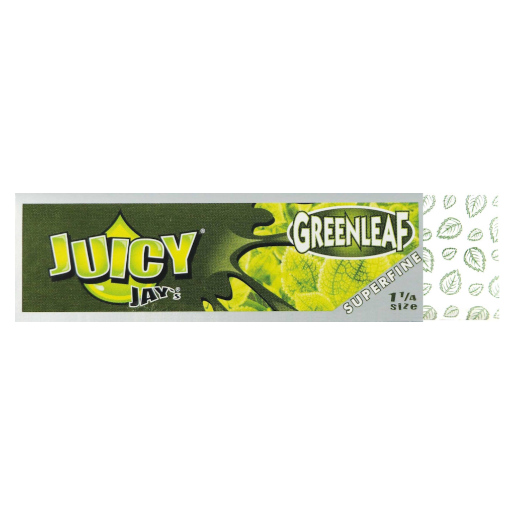 Juicy Jay’s - Superfine Green Leaf 1¼ Lyhyet Paperit Paperit