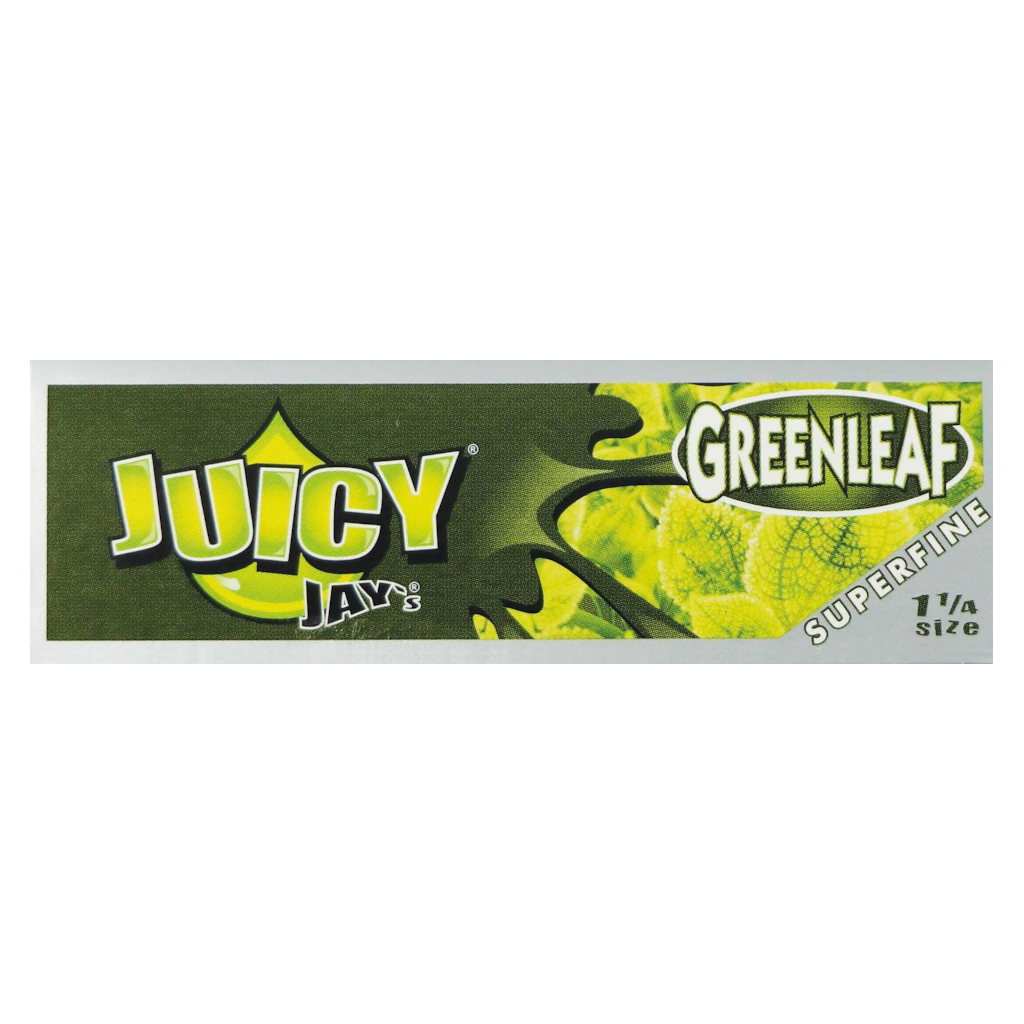 Juicy Jay’s - Superfine Green Leaf 1¼ Lyhyet Paperit Paperit