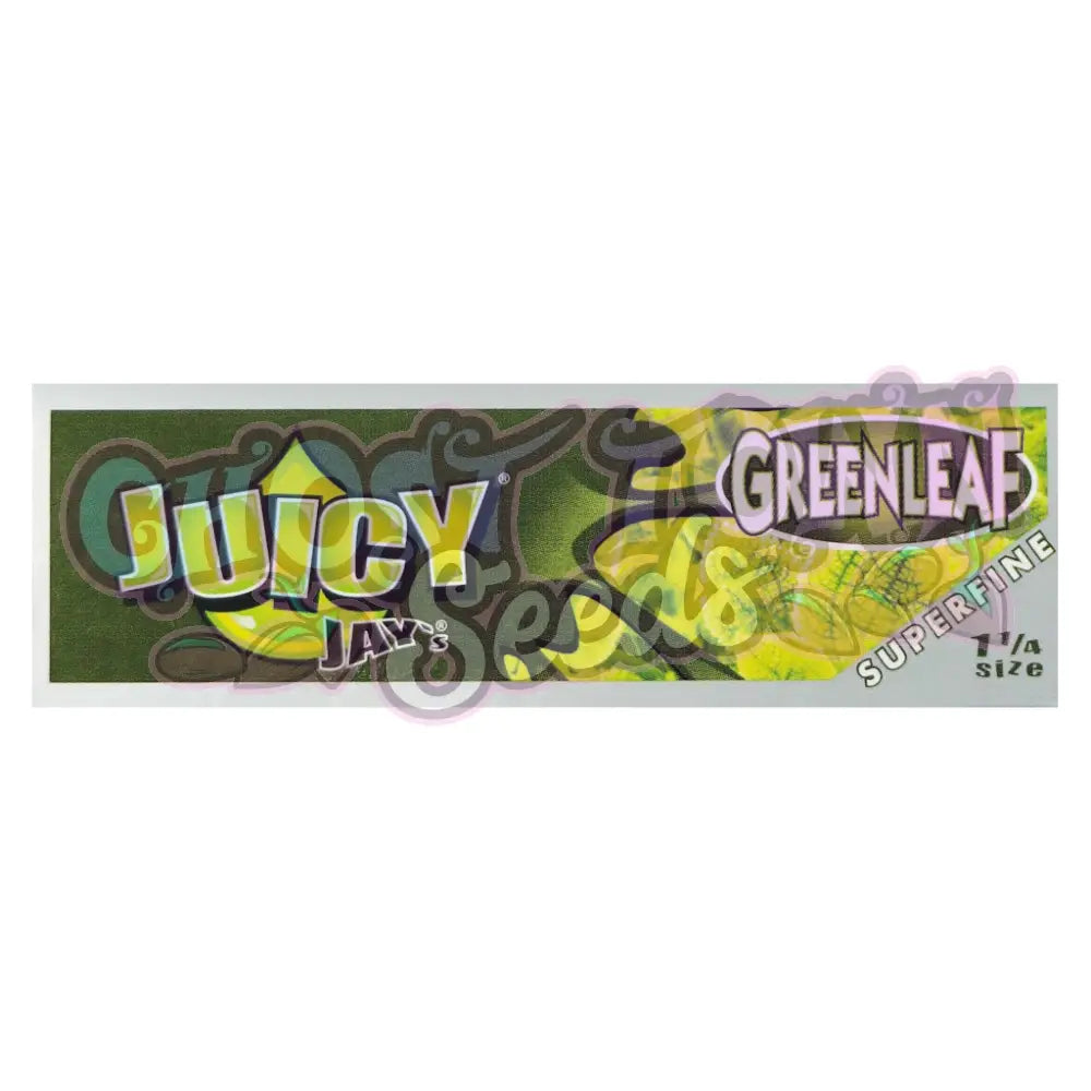 Juicy Jay’s - Superfine Green Leaf 1¼ Lyhyet Paperit Paperit
