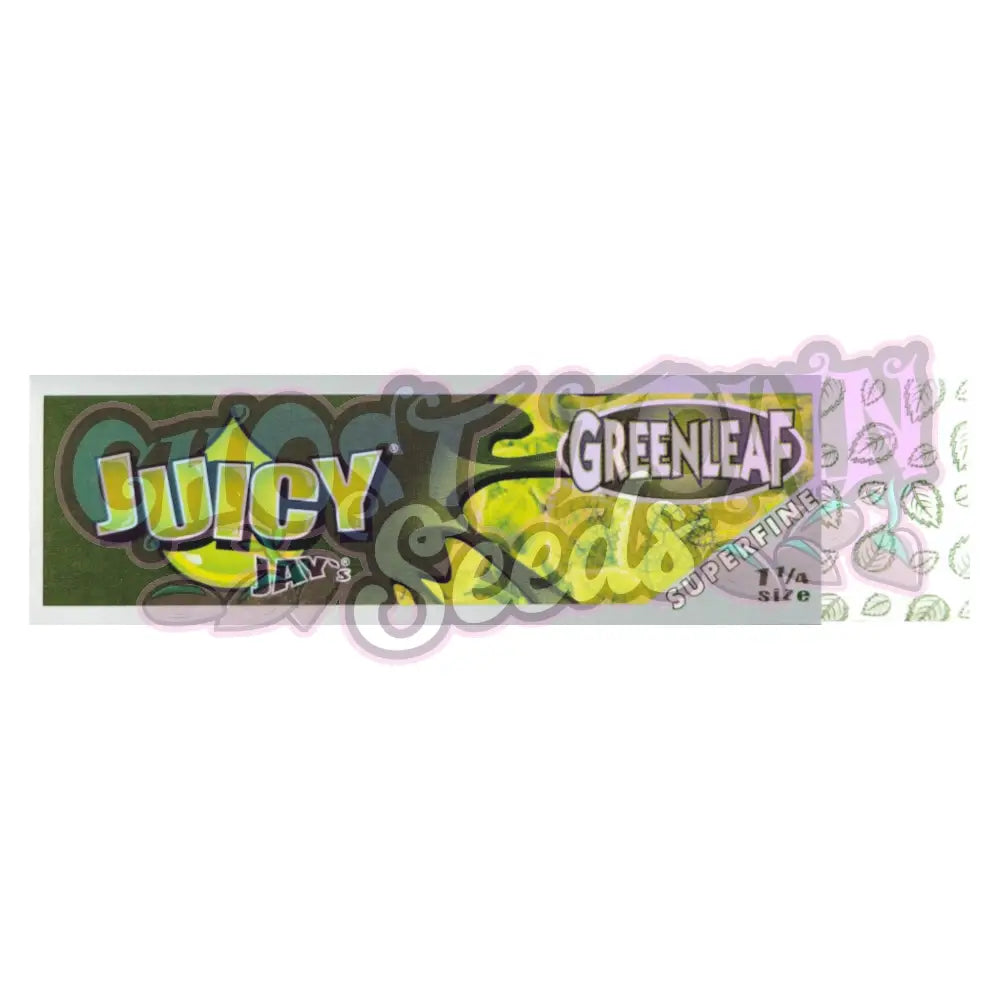Juicy Jay’s - Superfine Green Leaf 1¼ Lyhyet Paperit Paperit