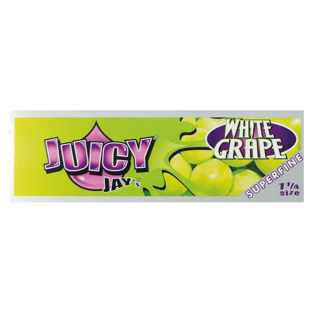 Juicy Jay’s - Superfine White Grape 1¼ Lyhyet Paperit Paperit