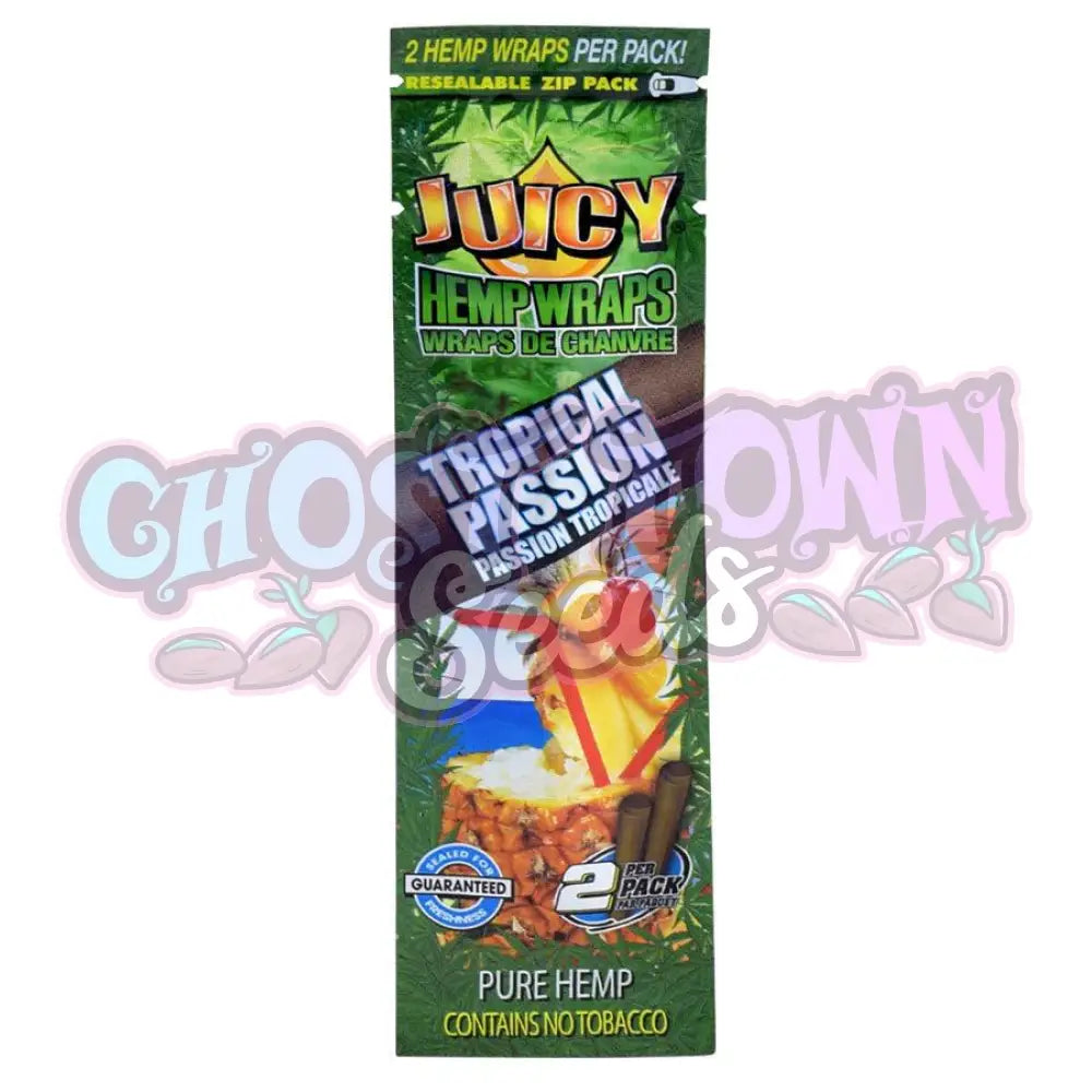 Juicy Jay's - Tropical Passion Hemp Blunt Wraps 2kpl - Ghost Town Seeds