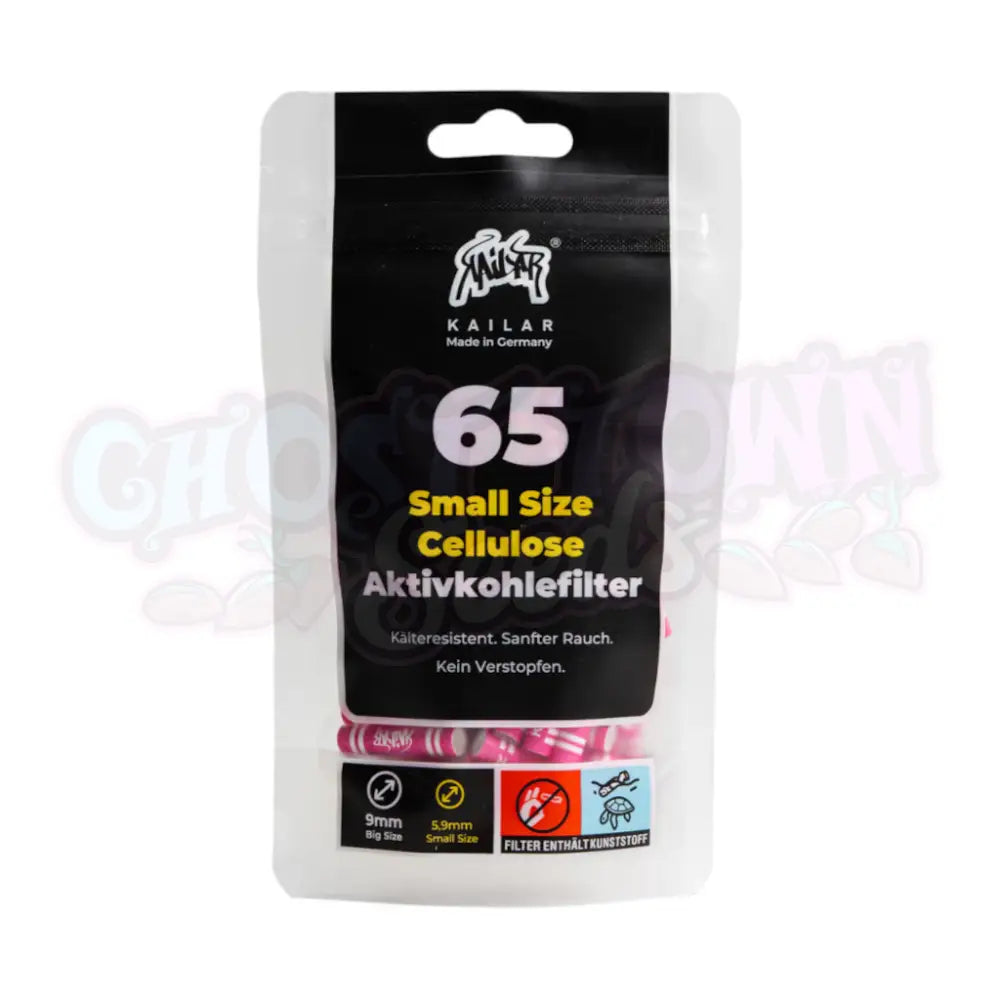 Kailar - Pinkit 5 9Mm Selluloosa Aktiivihiilifiltterit 65Kpl Filtterit & Tipit