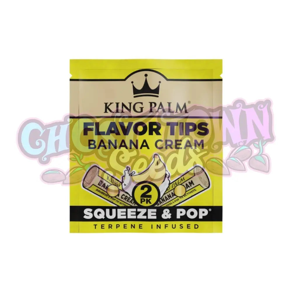 King Palm - Banana Cream Tipit 7mm 2kpl Filtterit & Tipit