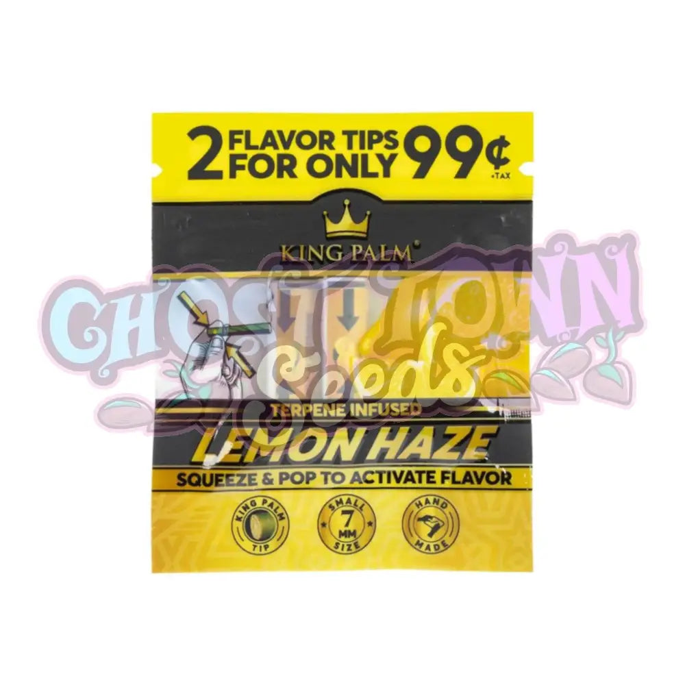 King Palm - Lemon Haze Tipit 7mm 2kpl Filtterit & Tipit