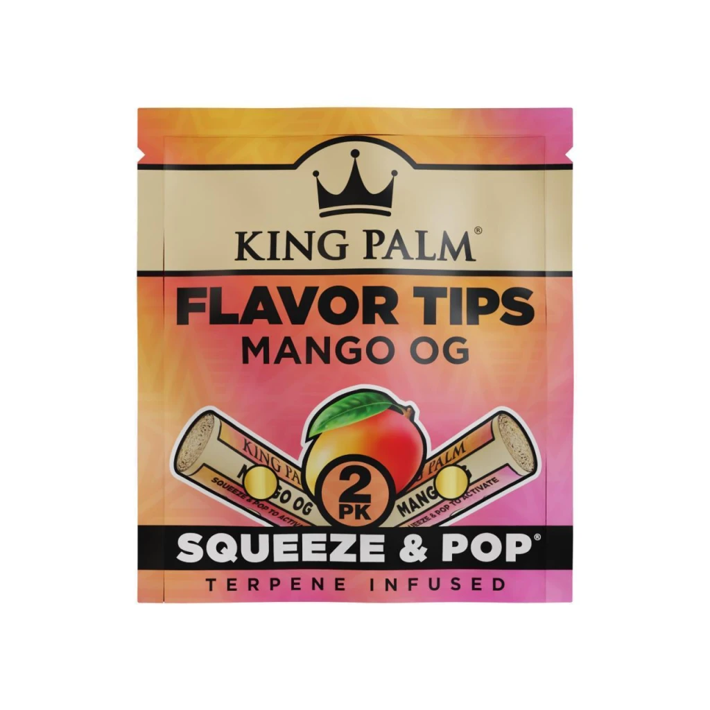 King Palm - Mango OG Tipit 7 mm (2 kpl) Filtterit & Tipit