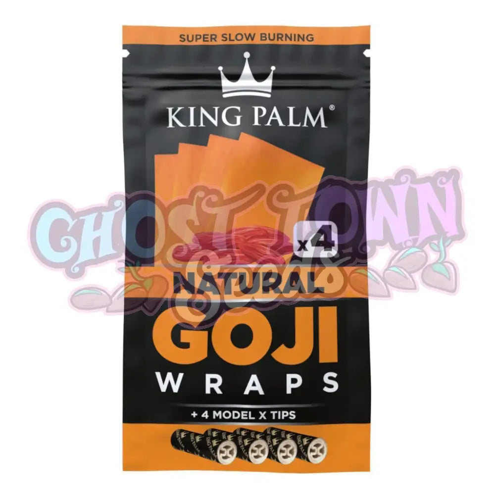 King Palm - Natural Goji Wraps 4kpl Bluntit