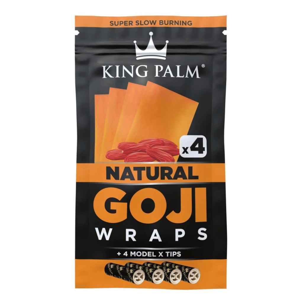 King Palm - Natural Goji Wraps 4kpl Bluntit