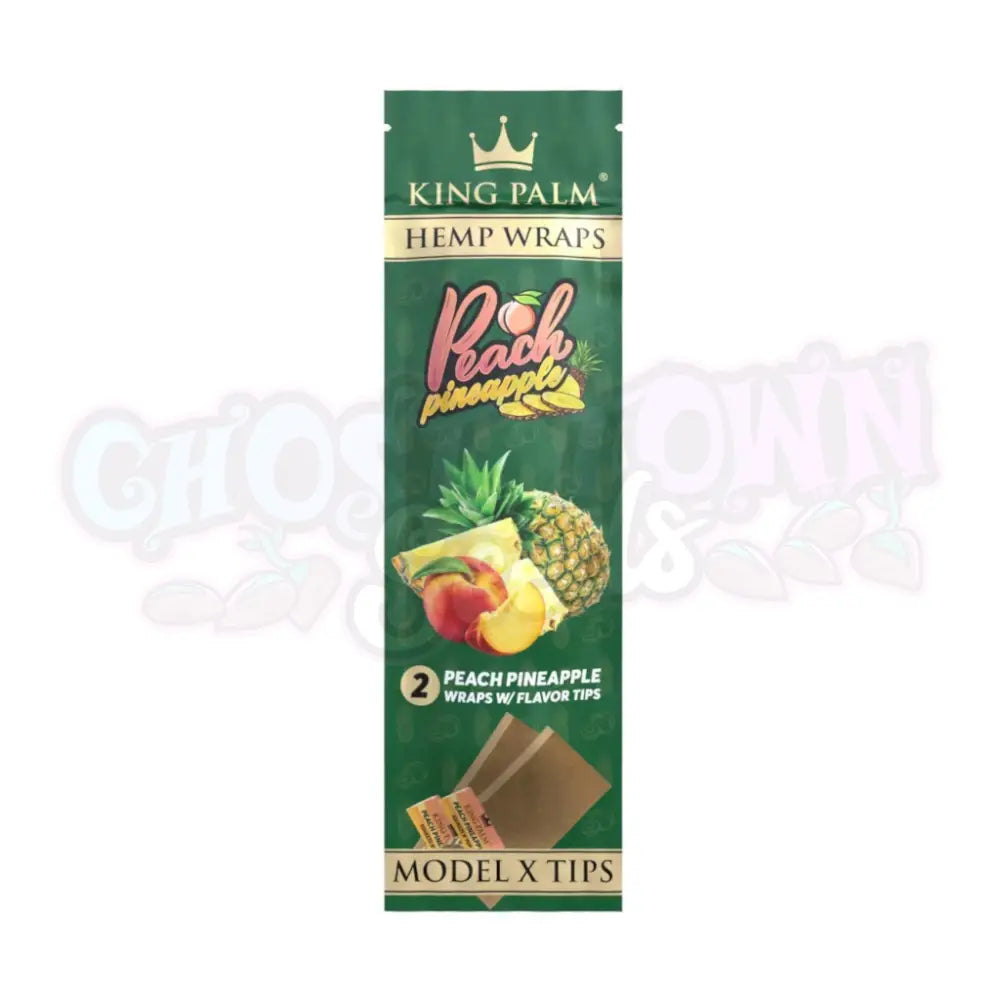 King Palm - Peach Pineapple Hamppu Bluntti Paperit 2kpl Bluntit