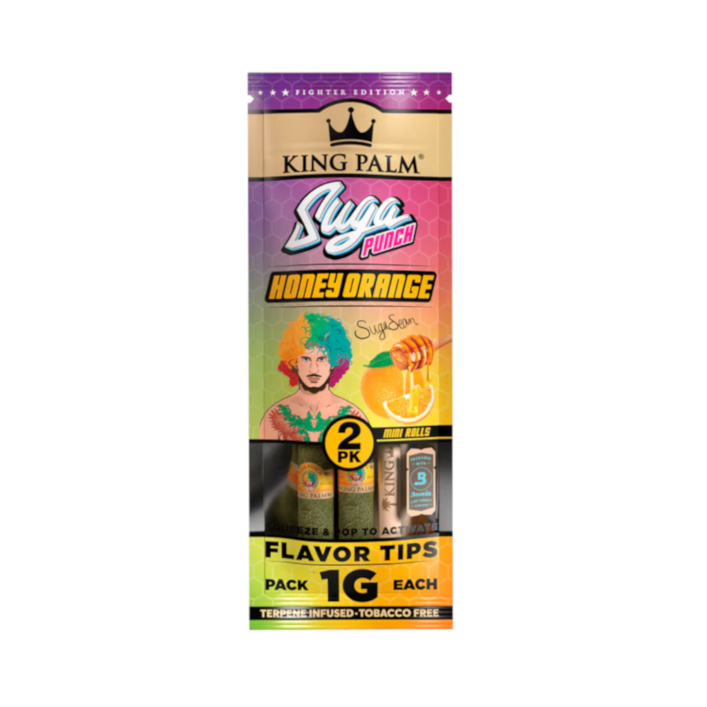 King Palm - Suga Punch Honey Orange Mini Rolls Conet 2 kpl Conet