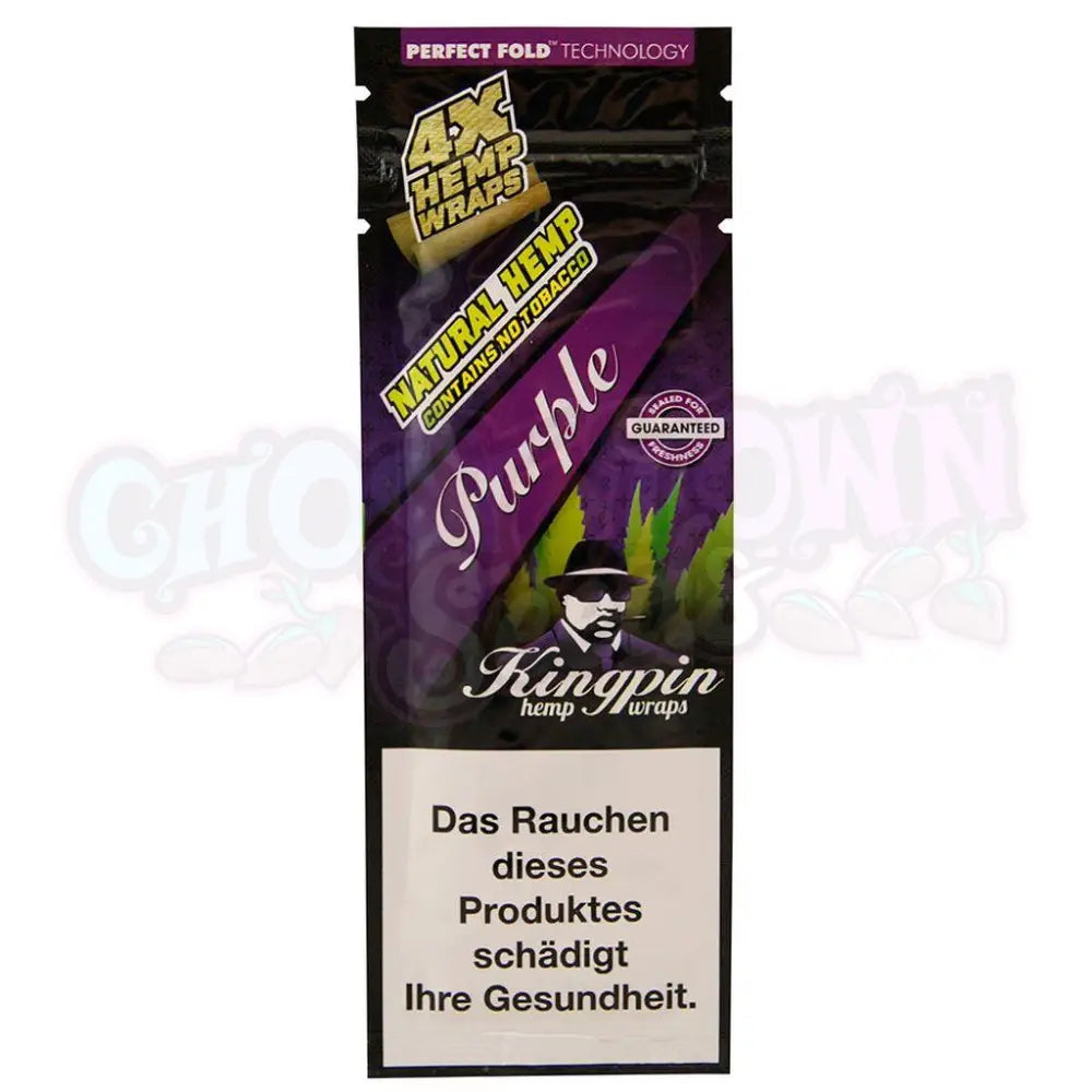 Kingpin - Purple Hemp Blunt Wraps 4kpl - Ghost Town Seeds