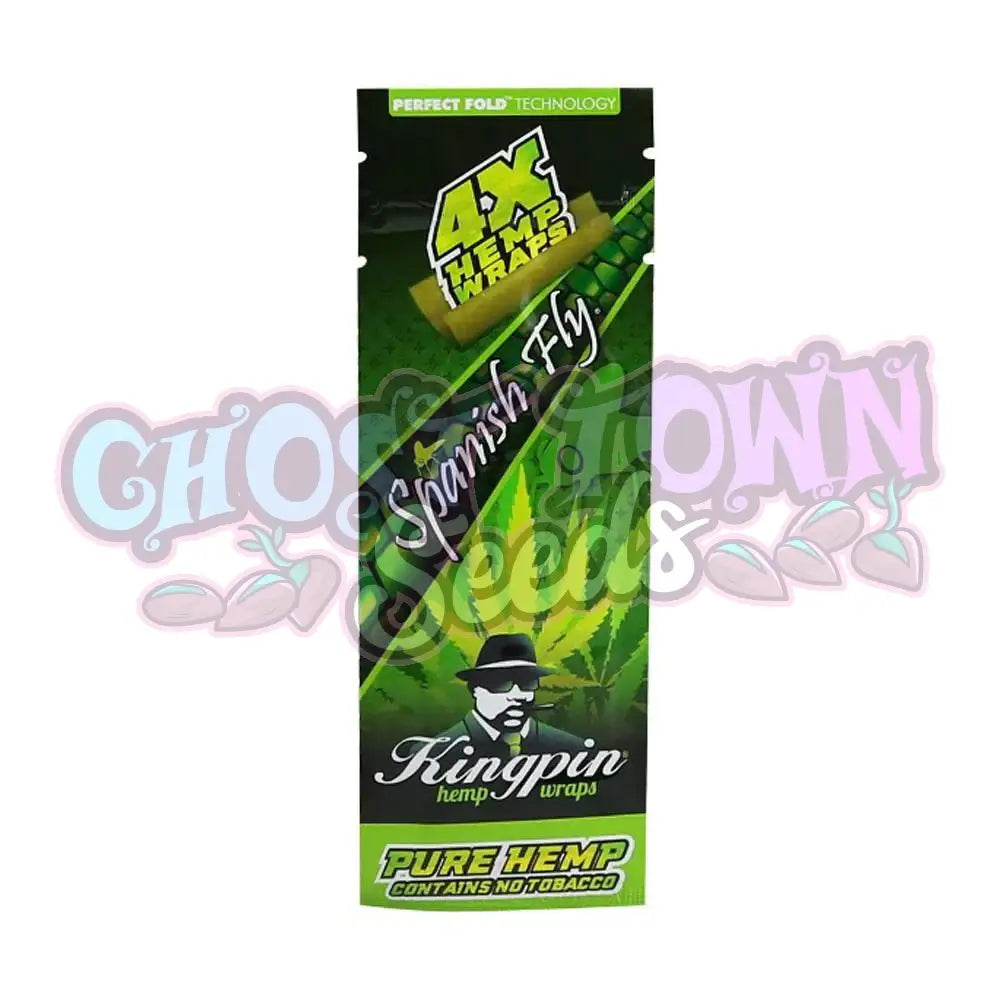 Kingpin - Spanish Fly Hemp Blunt Wraps 4kpl - Ghost Town Seeds