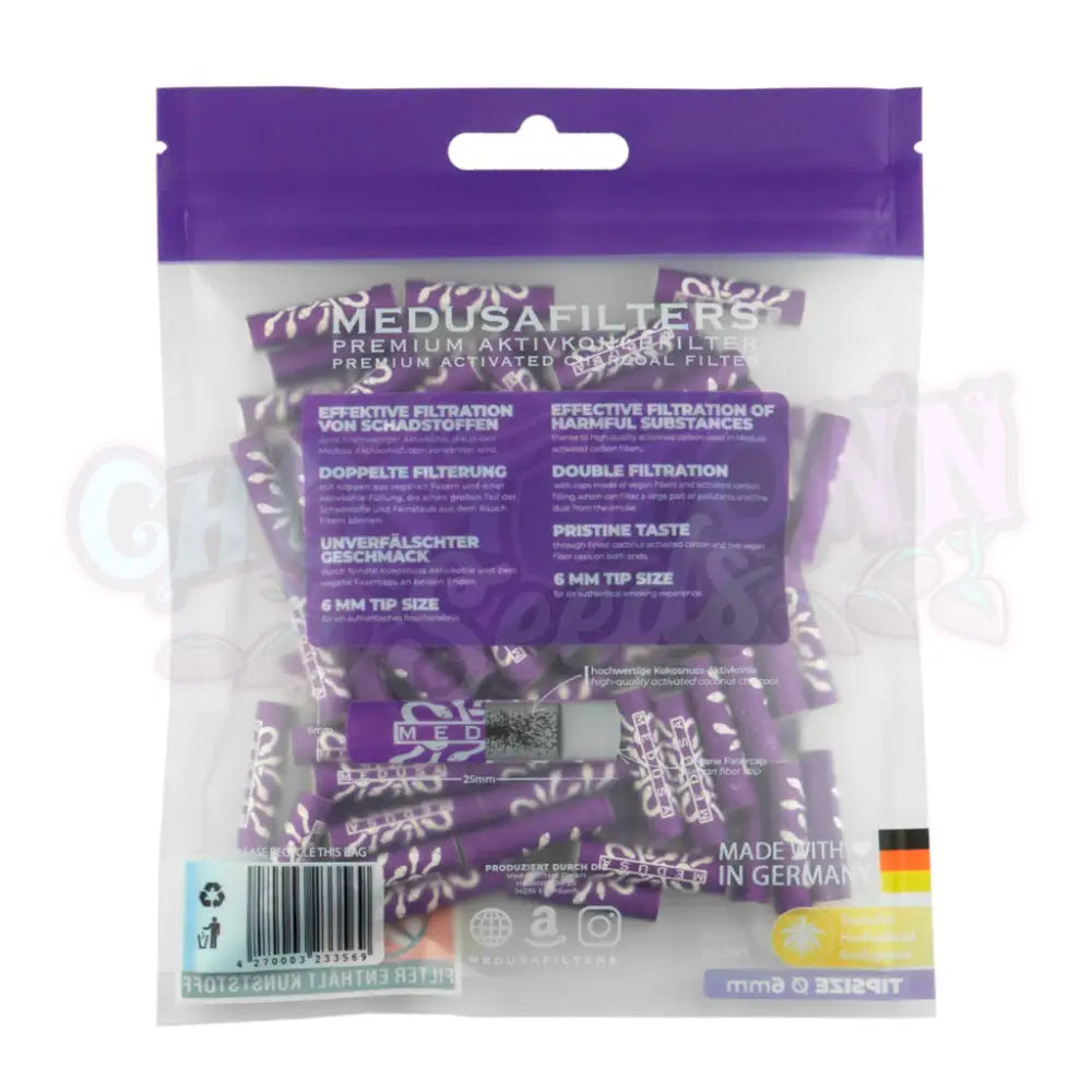 Medusafilters - 6Mm Violet Edition Aktiivihiilifiltterit 100Kpl Filtterit & Tipit